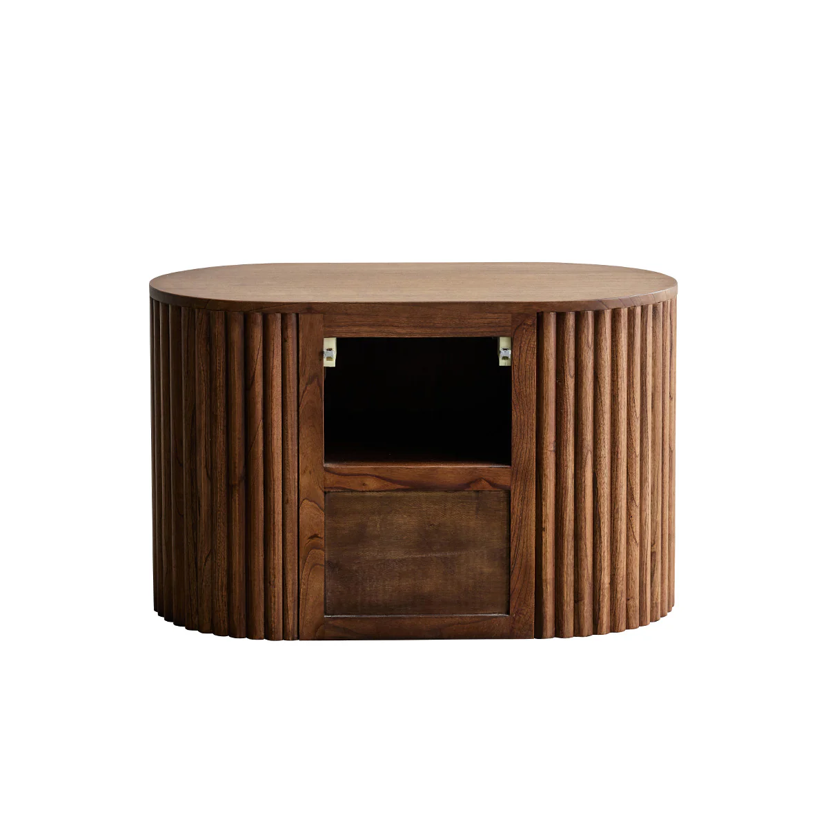 Meuble sous vasque en mindi massif suspendu 90 cm - Image 6