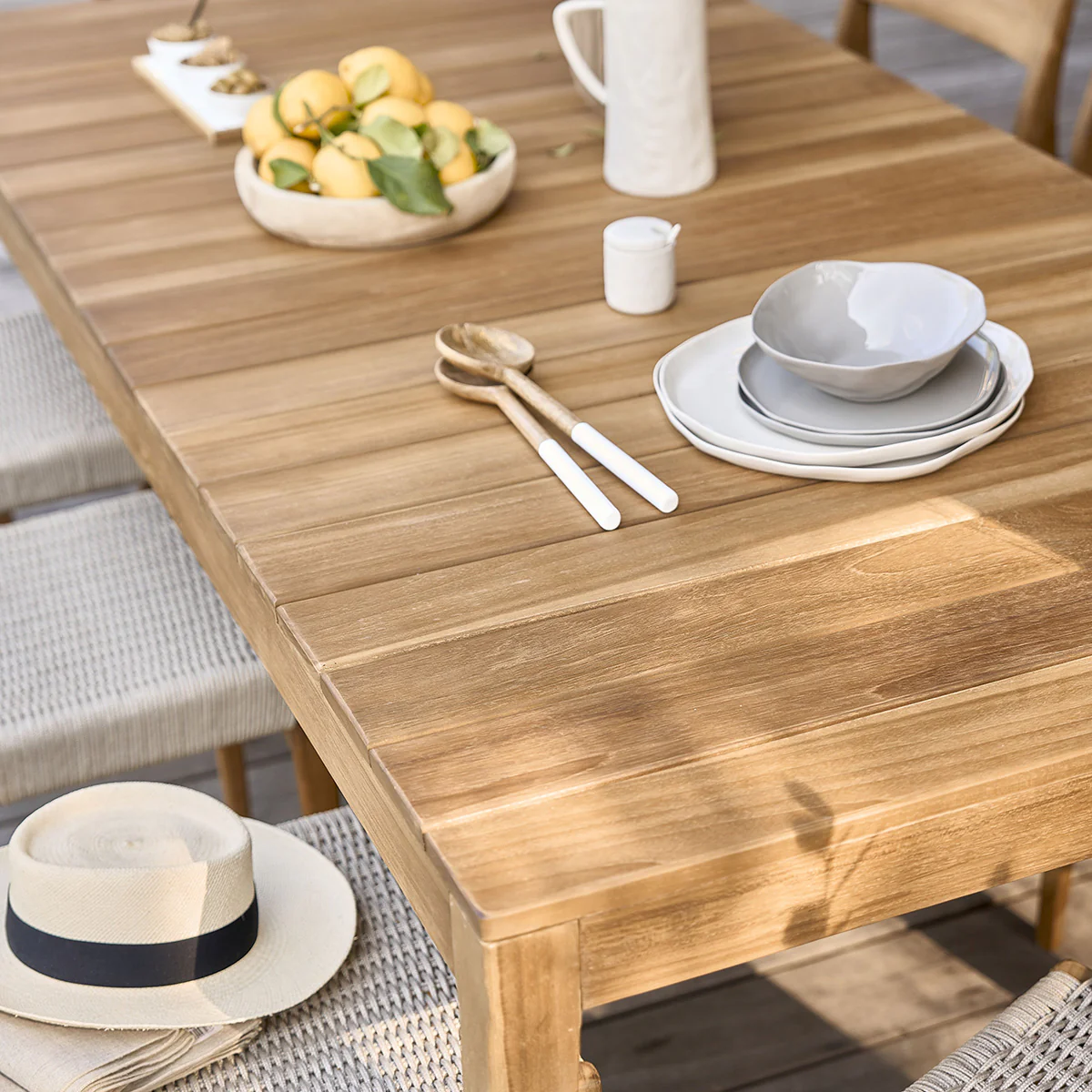 Table de jardin en bois de teck 8 pers. - Image 3